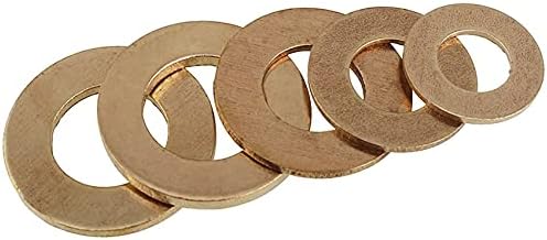 BLOYFIYA 5/10 stücke GB97 M2 M2.5 M3 M4 M5 M6 M8 M10 M12 M14 M16 M18 M20 M20 Messing Waschmaschine Messing Flache Scheibendicke 0,4/0,5/0,8/1 / 1,2 mm (Größe : M10x30x2(5Pcs))