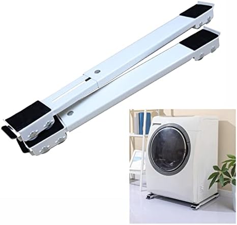 YYHJ Waschmaschinen Sockel,Möbelroller Easy Move,waschmaschinenständer,Mini-kühlschrankständer Mobile Base,möbel gleitsystem,2er-Set Transportroller,für Washing Machine,Schrank,kühlschrank,kühltruhen