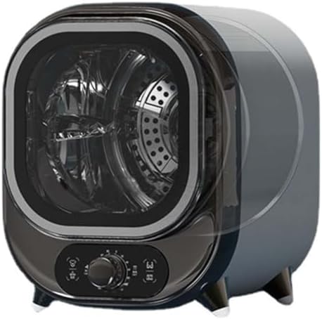 Mini-Wäschetrockner mit Belüftung, 5 kg kompakter belüfteter Kondensator, tragbare Wäscheschleuder mit 0,8 kg Tragfähigkeit, 2 Temperatureinstellungen, für Wohnungen und kleine Räume,Elegantblue