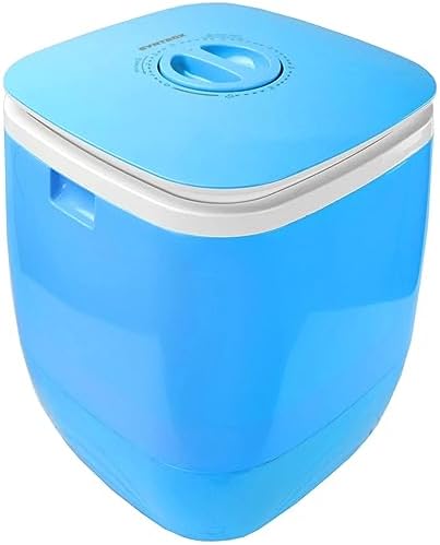 Syntrox Germany Miniwaschmaschine, geräuscharmer Betrieb, Gewicht: ca. 5,5 kg, Schleudern bei 280 U/Min, Campingwaschmaschine, Energiesparend, Platzsparend (Blau)