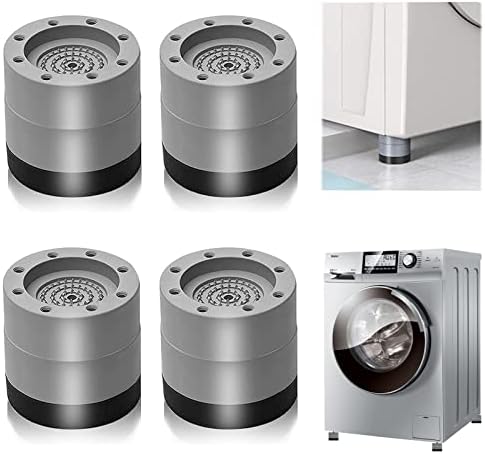 Waschmaschine Fußpolster, 4 Stück Waschmaschine Füße Pad Anti Rutsch Vibration Dämpfer Pads Anti Rutsch Gummi Fußpolster, Für Rutschfeste Und GeräUschreduzierende (6)