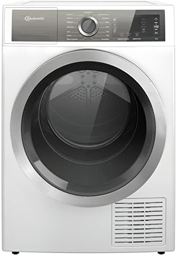 Bauknecht B8 D94WB DE Wärmepumpentrockner/9 kg/100% Faserpflege dank GentlePowerTechnologie/AutoCleaning/Knitterschutz/EcoMonitor/Bügelleicht-Programm/Anti-Allergie-Programm Weiß