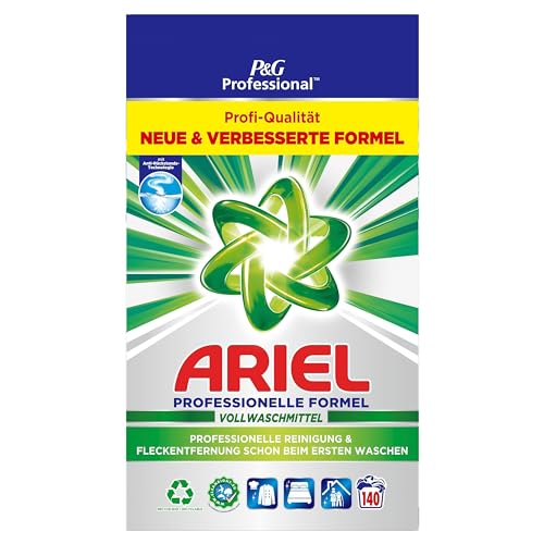 Ariel Professional Waschpulver, Waschmittel Vollwaschmittel, 140 Waschladungen, 8.4 kg