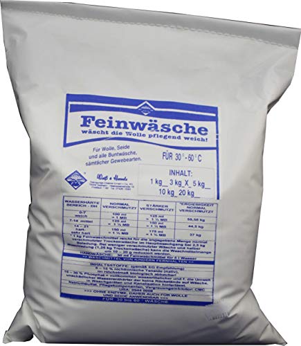 Wasserrose® 1 kg FEINWASCHMITTEL Wolle + BUNTWÄSCHE WASCHMITTEL FEINWÄSCHE Made IN Germany
