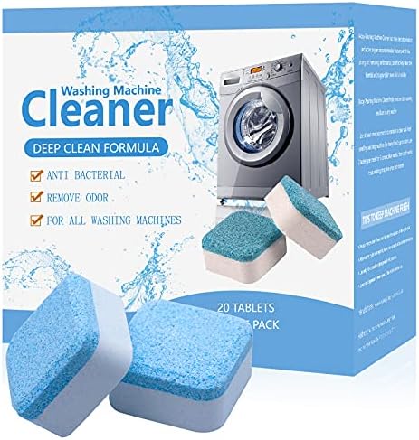 Waschmaschinenreiniger,Solide Reiniger Tablette,Waschmaschine Reiniger Schaum,Brausetabletten Waschmaschinenreiniger, Dreifacher Dekontaminationsentferner mit natürlicher biologischer Formel, 20 PCS