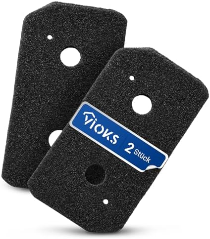 VIOKS Trockner Filter Schaumstoff SET 2x Ersatz für Bosch Wärmepumpentrockner Filter 12007650 Wäschetrockner Bosch Trockner Ersatzteile/Flusensieb Filter für Trockner Wärmepumpentrockner