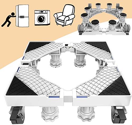 LXYYSG Waschmaschinen Sockel Untergestell, Multifunktion Basis Einstellbar Base mit 4 Gummirad für Geschirrspüler/Trockner/Klimaanlage/Kühlschrank, Stoßfest Möbelträger, Größe: 70-45cm
