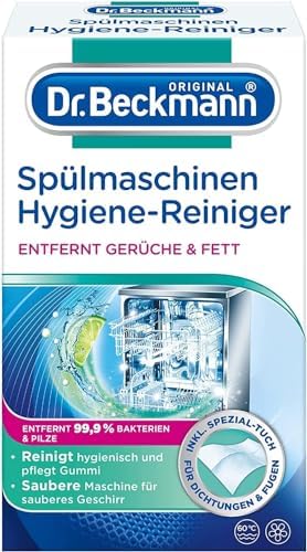 Dr. Beckmann Spülmaschinen Hygiene-Reiniger | Entfernt Rückstände, Fett Und Unangenehme Gerüche | Inkl. Spezial-Reinigungs-Tuch 1x 75 g