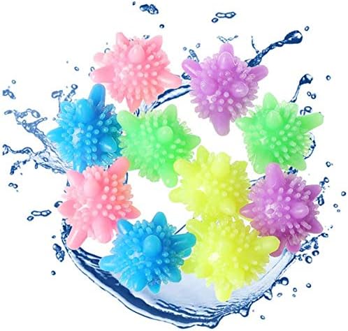 Waschbälle 10PCS Waschmaschine Ball Wäschekugel Flusenfreie Reinigungs Ball Tierhaarentferner Waschmaschine Fusselbälle Waschkugel,Wäsche Trocknen Ball Wiederverwendbare Dryer Balls