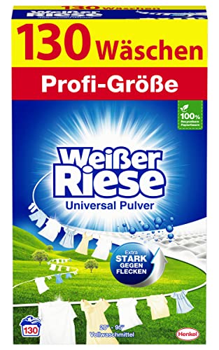 Weißer Riese Universal Pulver, 1er Pack (1 x 130 Waschladungen)