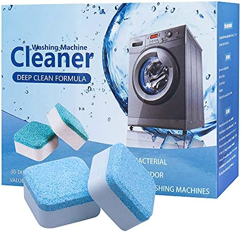 30 Stück Waschmaschinenreiniger, Waschmaschine Reiniger Schaum, Solide Brausetabletten Reiniger, Waschmaschinenreiniger Tablette für Frontlader und Toplader