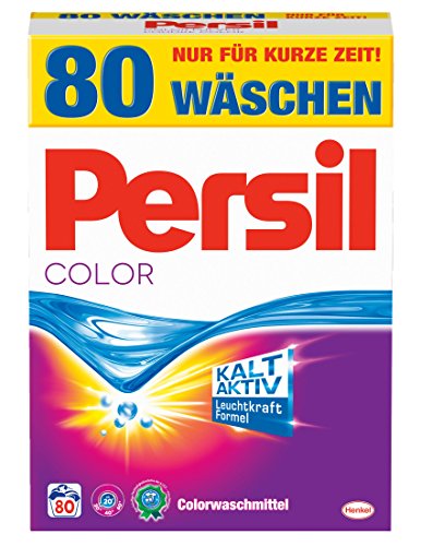 Persil Color Pulver 80 Waschladungen Waschmittel, 1er Pack (1 x 5.2 kg)