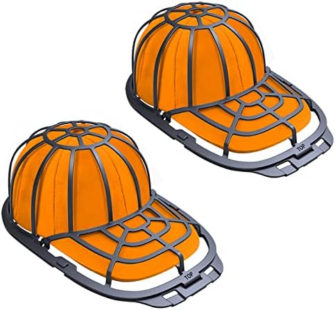 Haiou Hut-Unterlegscheibe für Waschmaschine, Kappen-Waschschutz-Halter für Erwachsene und Kinder (Schwarz), 2 Stück