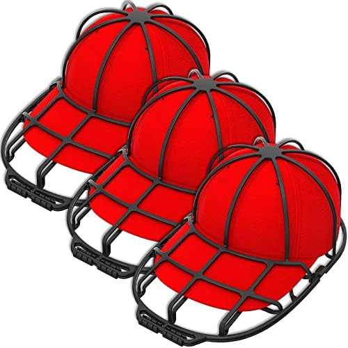 Forreen Cap Washer Waschmaschine, 3 Stück Hut Washer für Baseballmützen Stabil Anti-Verformung Cap Waschmaschinen Form für Waschmaschine oder Geschirrspüler