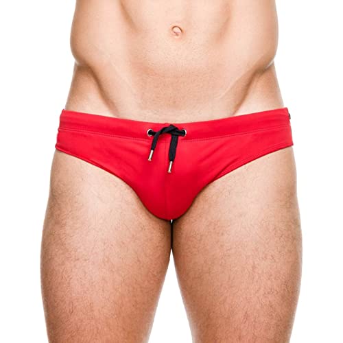 Herren-Badehose Elastische Bade Slip Kurz Eng Jungen Schwimmhose Briefs Schnelltrockend Swimming Trunks Beach Soft Shorts Slip Kurz Eng Schwimmhose
