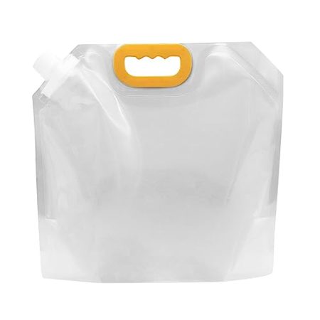 Tmianya Getreidebeutel, transparenter, selbststehender Beutel mit Saugöffnung, Getreidebeutel, Lebensmittelverpackungsbeutel Aufbewahrung Glas Mit Deckel Rund 25 cm (E, One Size)