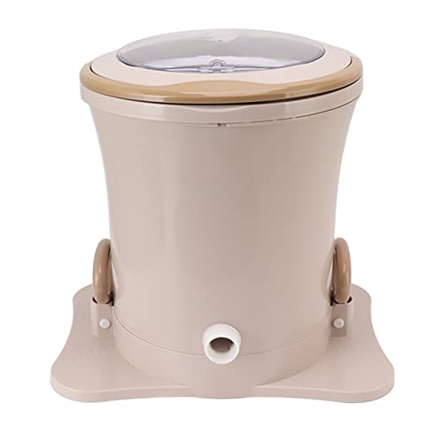 Fdit Manuelle Entwässerungsmaschine, Waschmaschinen und Trockner Tragbare Waschmaschinen Maschinentrockner 2500 U/Min Kleine Wäsche (Aprikose)