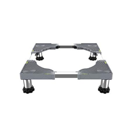 Waschmaschine Sockel Untergestell Erhöhung mit 4/8/12 Höhenverstellbare Füße Verstellbare Kühlschrankständer Länge/Breite 42-66cm Waschmaschinen/Trockner Podest (13-17cm)