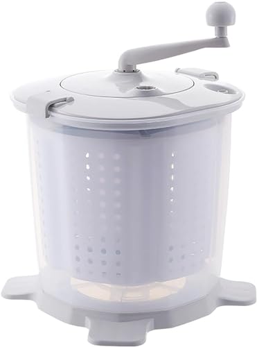 ZHIRCEKE Mini tragbare Waschmaschine, Handwaschmaschine, Trockner, manueller Campingplatz, einfache Waschmaschine aus Kunststoff, Einzelwaschraum