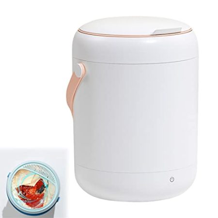Linmeng Mini-Unterwäsche-Waschmaschine Intelligente Timing-Turbo-Socken-Waschmaschine Kleine tragbare Waschmaschine (Color : White)
