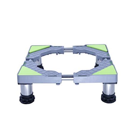 Einstellbare Waschmaschinen-Untergestell Sockel Länge/Breite 45-65cm Höhe 14-17 cm Kühlschrank Wäschetrockner Podest Erhöhung Geschirrspüler Universal-Basis Antivibrationsmatte