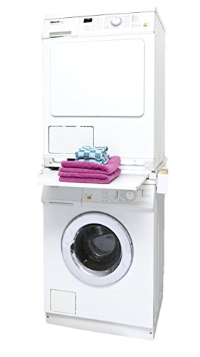 Zwischenbaurahmen für Waschmaschinen/Trockner mit Ausziehplatte