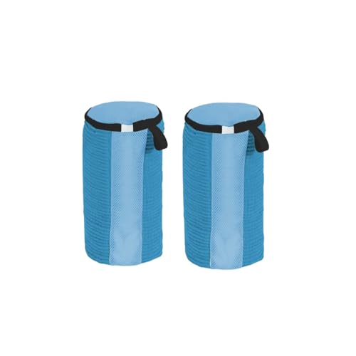 WANSHI Schuhwaschbeutel Waschmaschine,Sneaker Wäschesack, Wäschenetz,Schuhewasch Waschbeutel Maschine beutel ,Wäschesack Gepolstert Für Schuhe Waschmaschine (Blaue Öffnung nach oben, 2PCS)