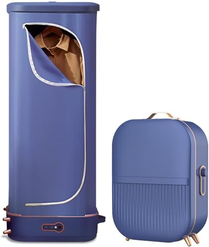 Automatischer Wäschetrockner, tragbarer zusammenklappbarer Dampfgarer for Aufhängen von Kleidungsstücken, zusammenklappbare Faltenentfernungsmaschine for Bügeln von Kleidung, 360-Grad-Wärmezyklus