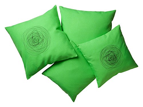 Nicht Zutreffend Kissenhülle Kissenbezug Dekokissenhülle mit und ohne Stickerei in Zwei Größen apfelgrün (40x40cm, apfelgrün)