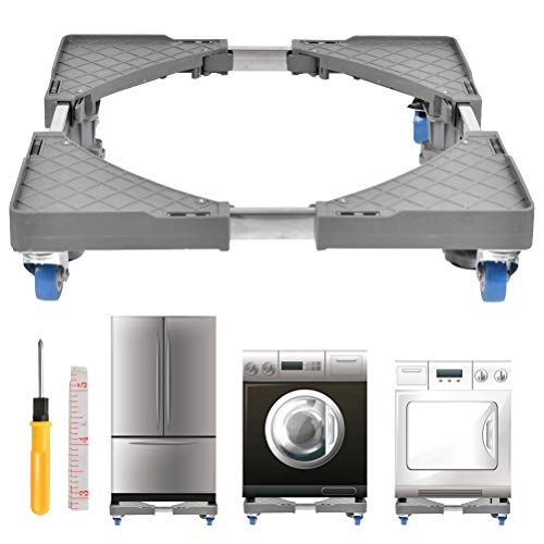 Waschmaschine Sockel Untergestell für Kühlschrank Verstellbare Sockel, Waschmaschinen Untergestell, Bärenlast 500 kg Waschmaschine Sockel Verstellbare Sockel für Kühlschrank Waschmaschine Trockner