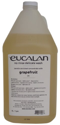 Eucalan - pflegendes Feinwaschmittel für Hand- und Maschinenwäsche Duft Grapefruit, Packungsgröße 4000ml