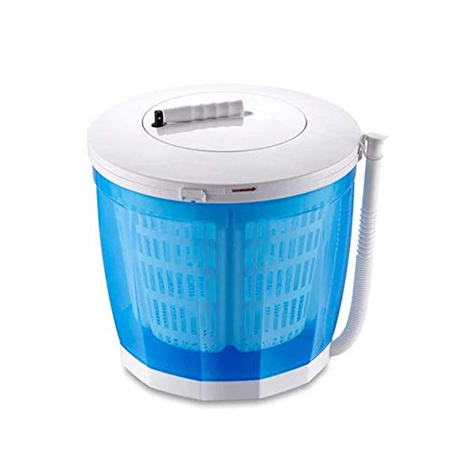 ZXLLAFT Mini Handwaschmaschine Tragbare Gestapelte Waschmaschine Trockner Kombination Camping Im Freien Mini Kompaktwaschmaschine Studenten mit Automatischem Abfluss (blau),B
