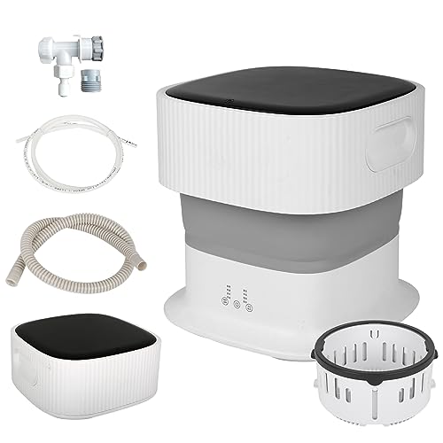 Faltbare Mini Waschmaschine, Klein Tragbare Faltbare Camping Waschmaschine, zum Waschen von Babykleidung, Unterwäsche und Intimkleidung 9L (B)