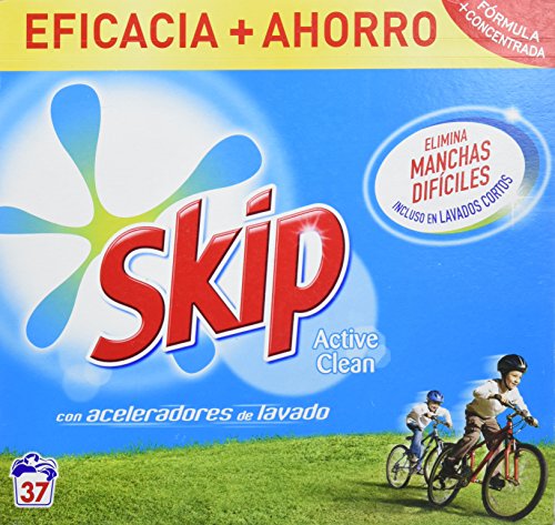 Skip Active Clean Waschpulver für Waschmaschine, 37 Wäschen, 2.220 g