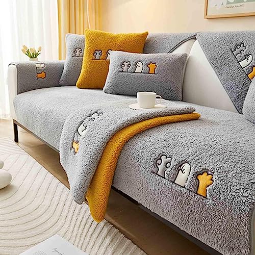 MTHGH sofaschutz,Samt rutschfest l Form 1 2 3 4 Sitzer Sofabezug ,sofaschoner Katze Hund Decke ecksofa Outdoor Sofa Überwurf,D-110x180cm